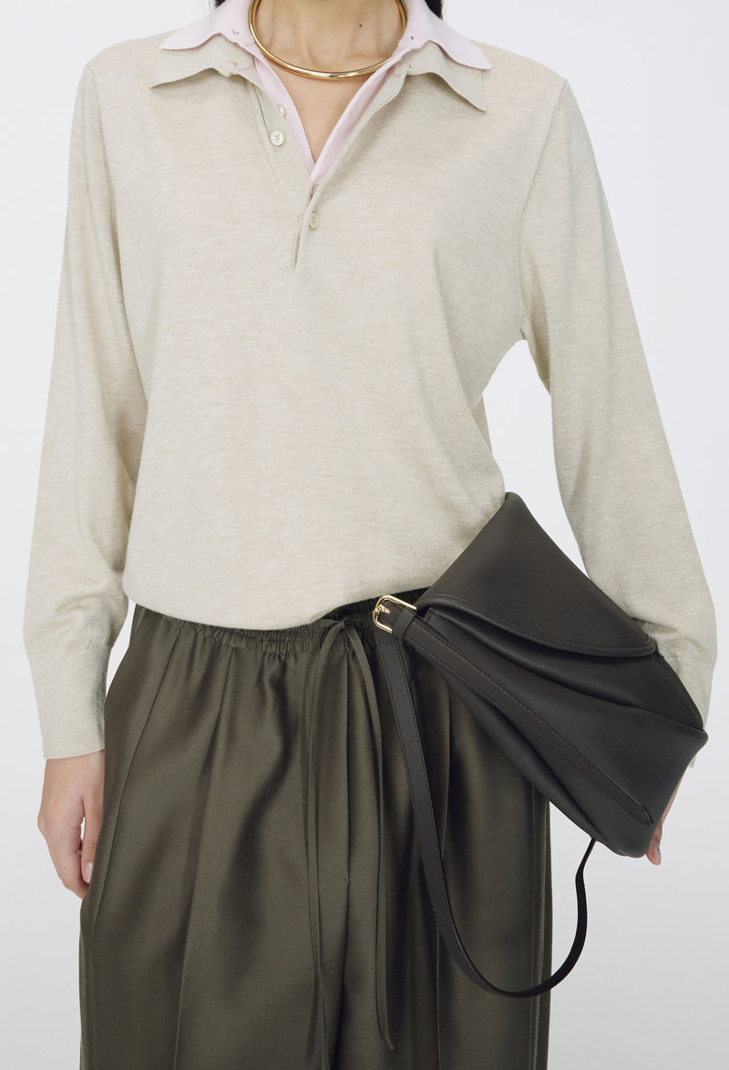 Spring Wool Pique Knit Beige