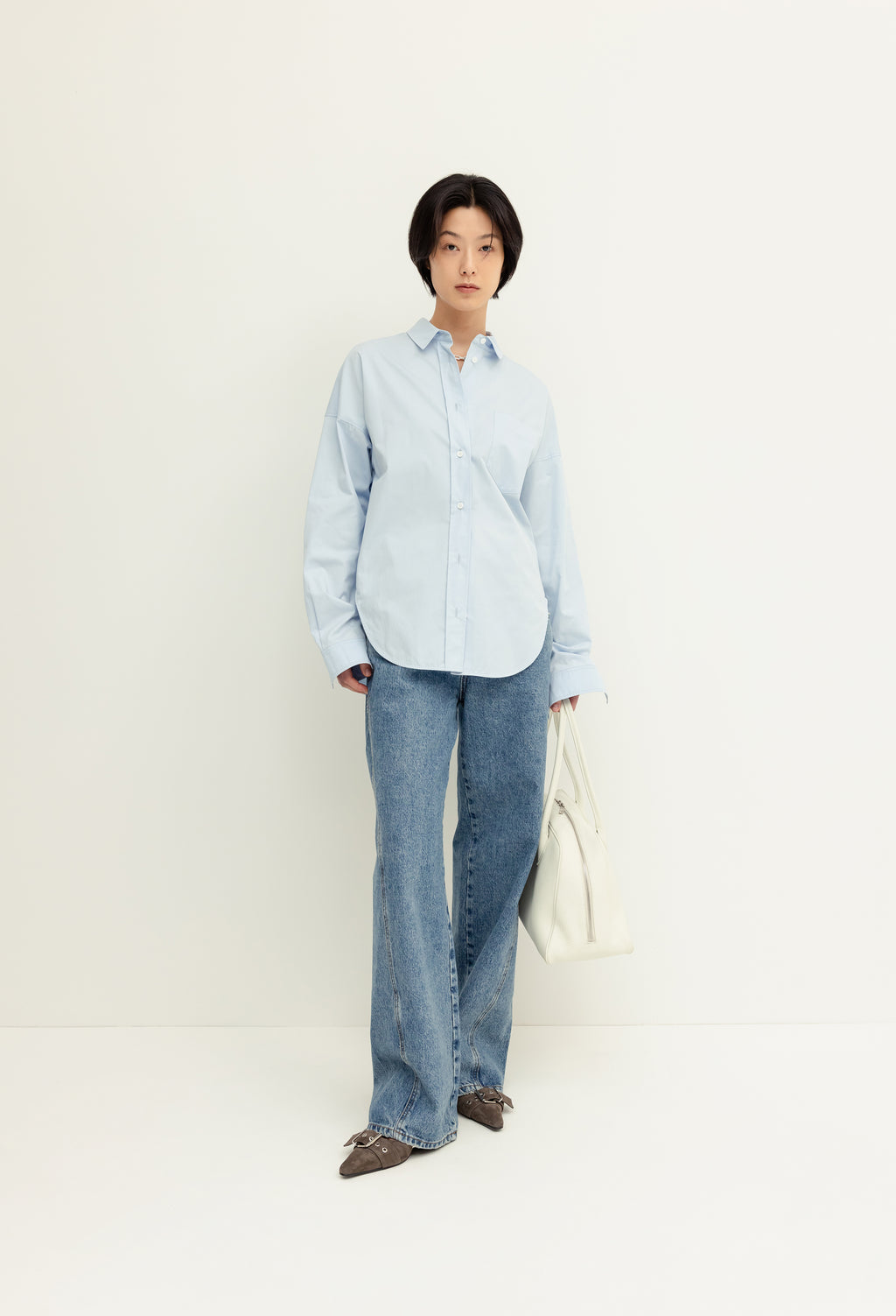 731 절개 데님 블루