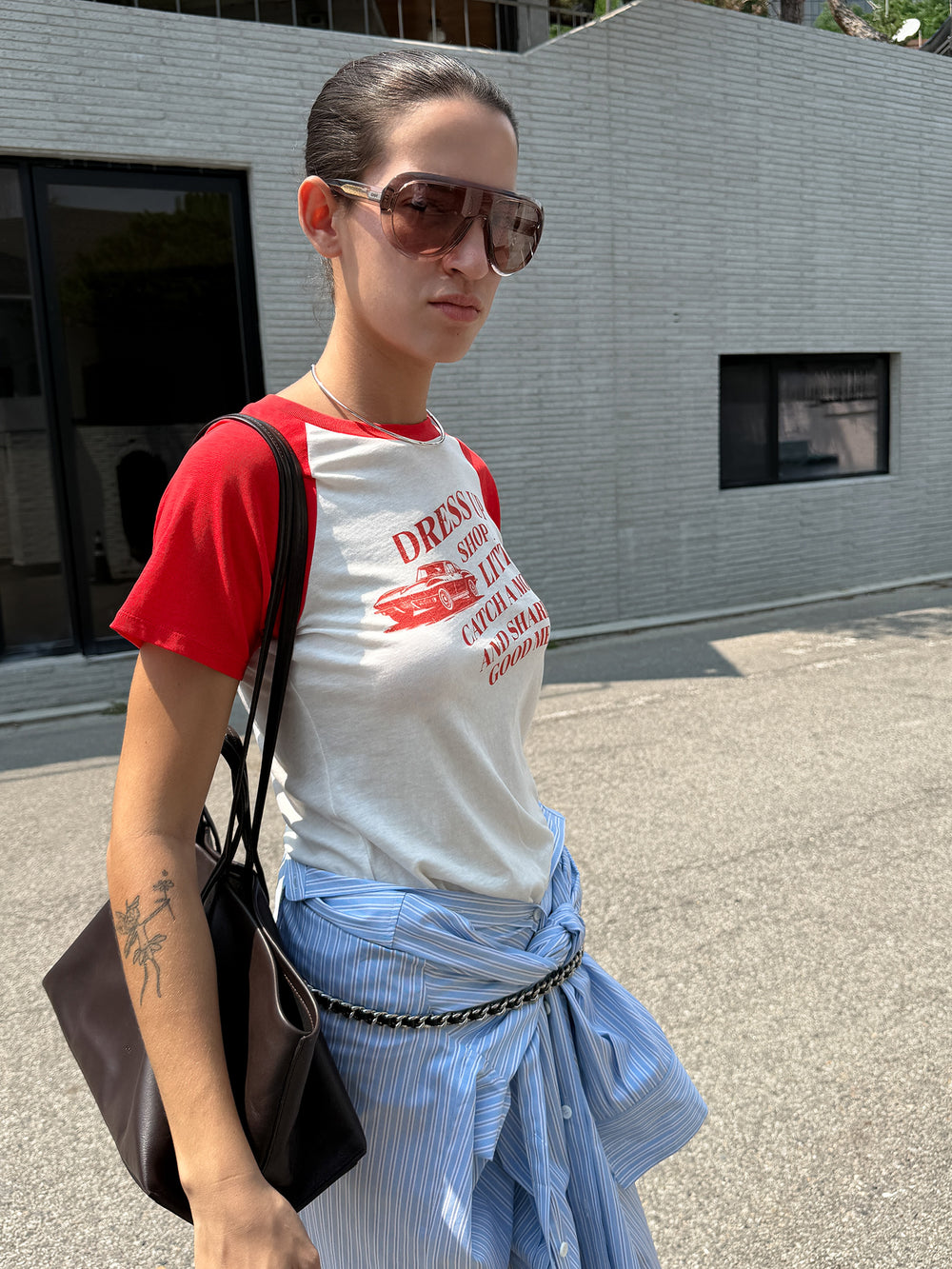 Vintage Car T-shirt Red