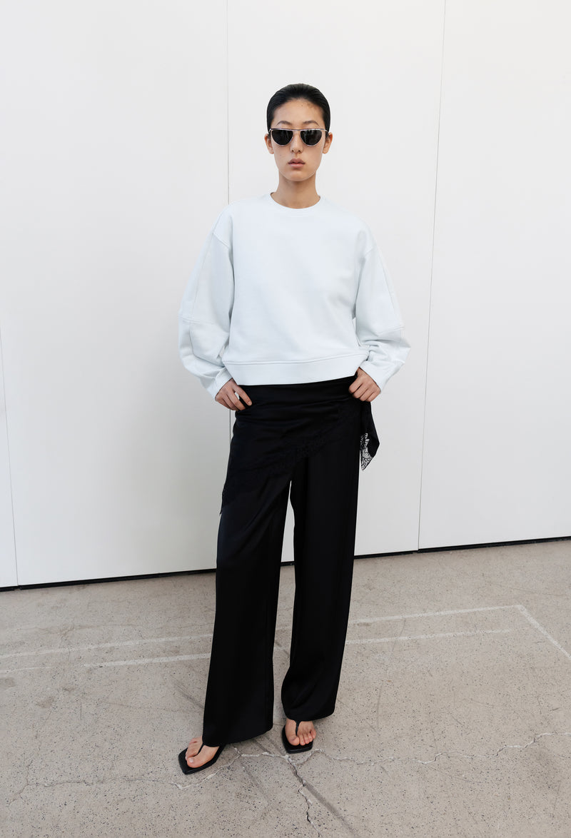 Structure Sweatshirt Light Blue