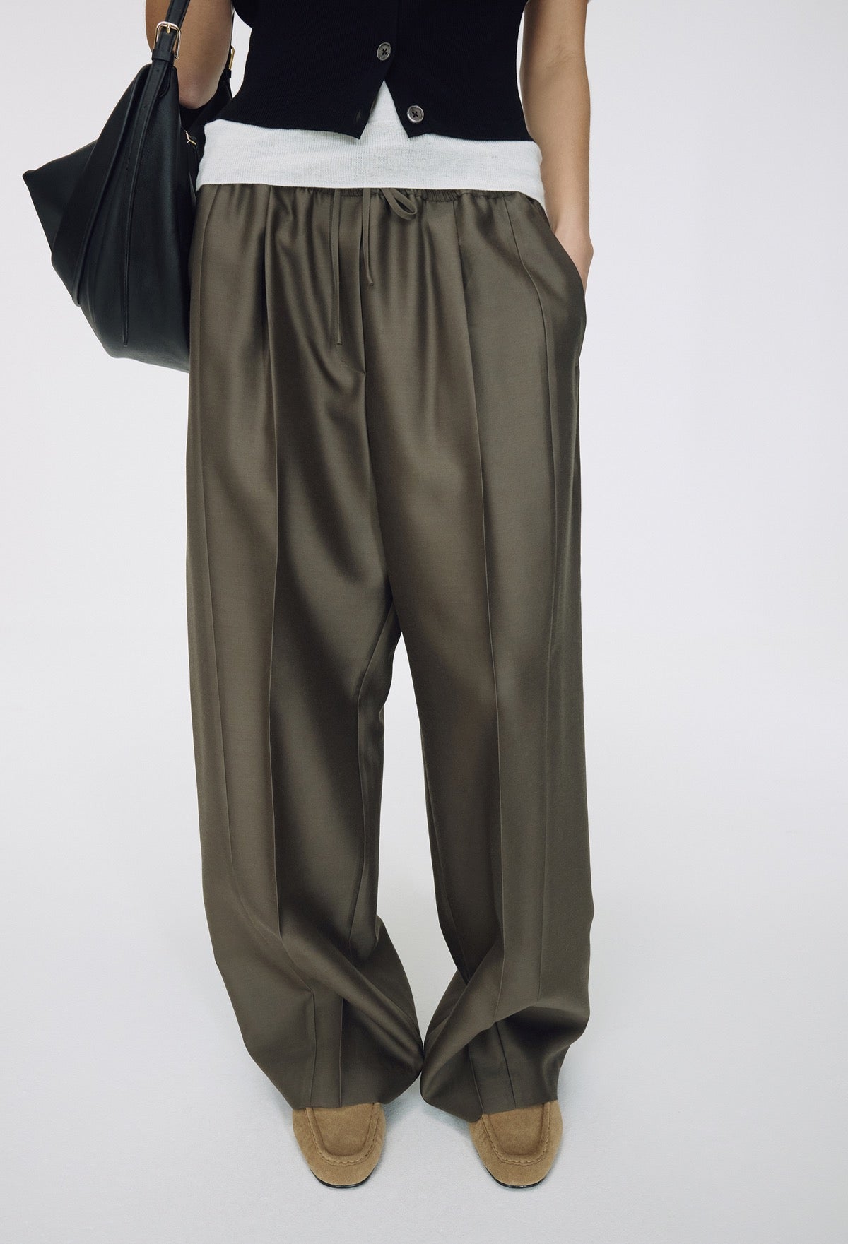 Wool Silk Pants