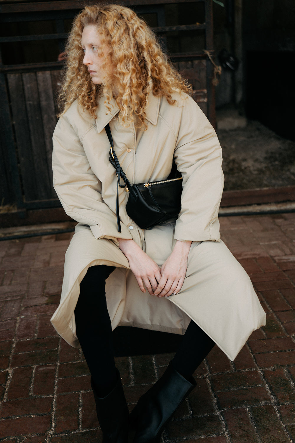 Padded Mac Coat Beige