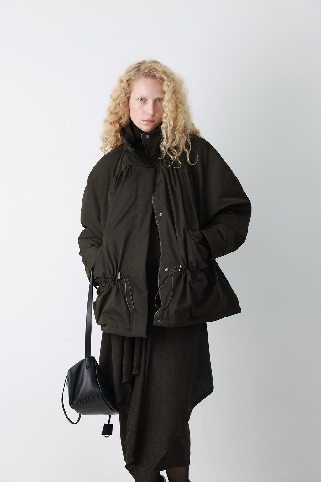 Field Parka Goose Down Khaki Brown