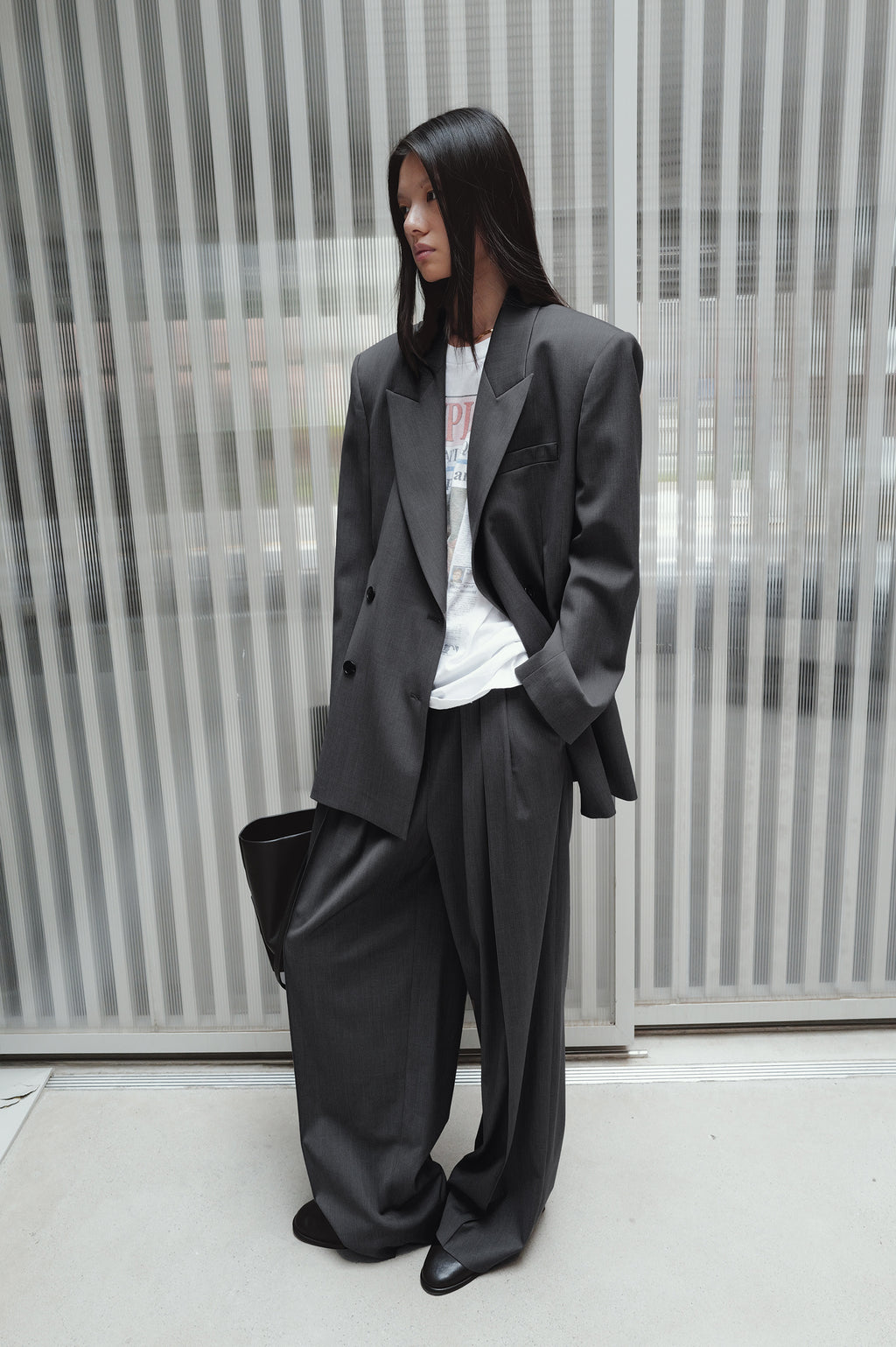 Micro Pintuck Trousers