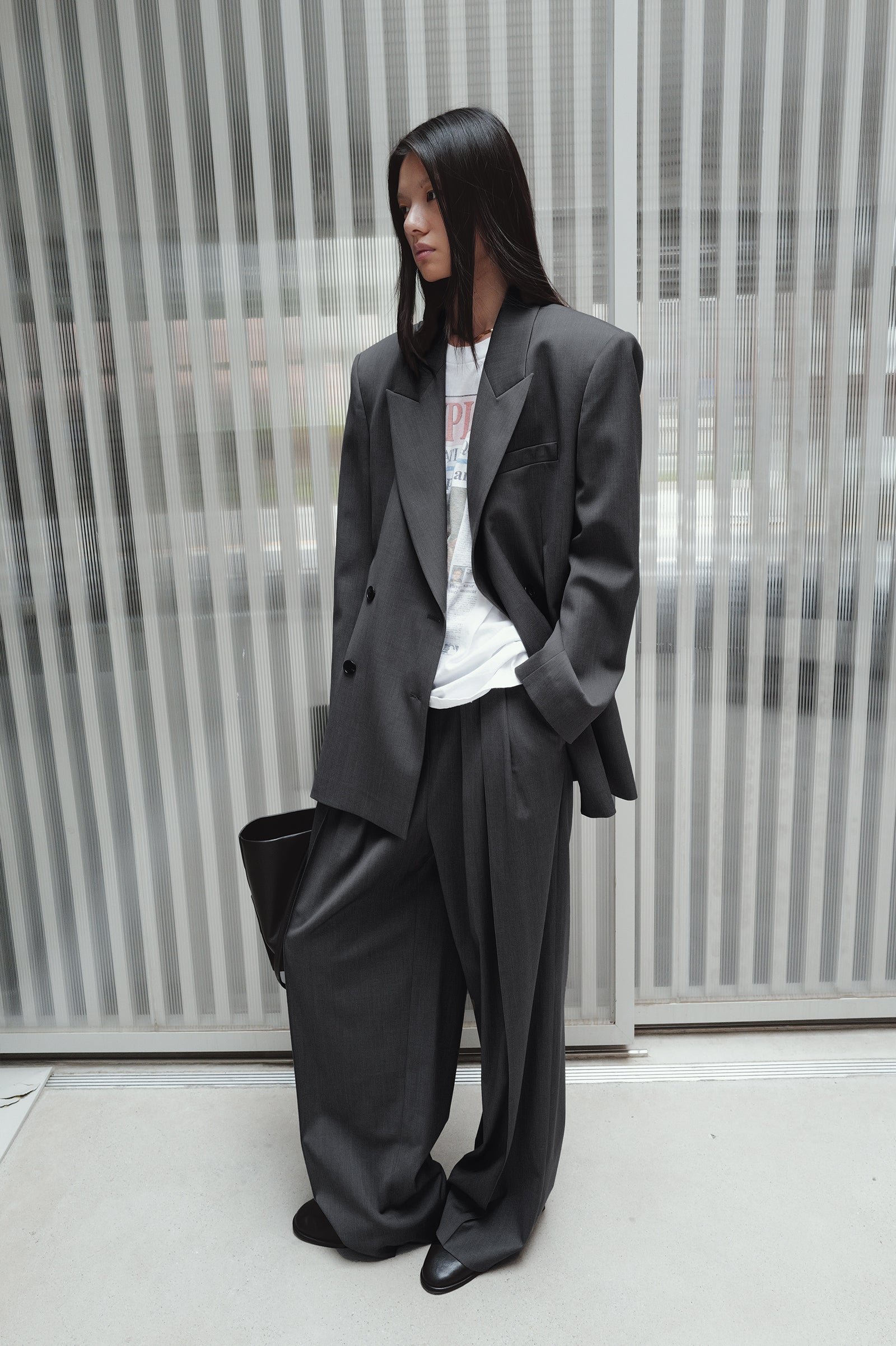 Micro Pintuck Trousers