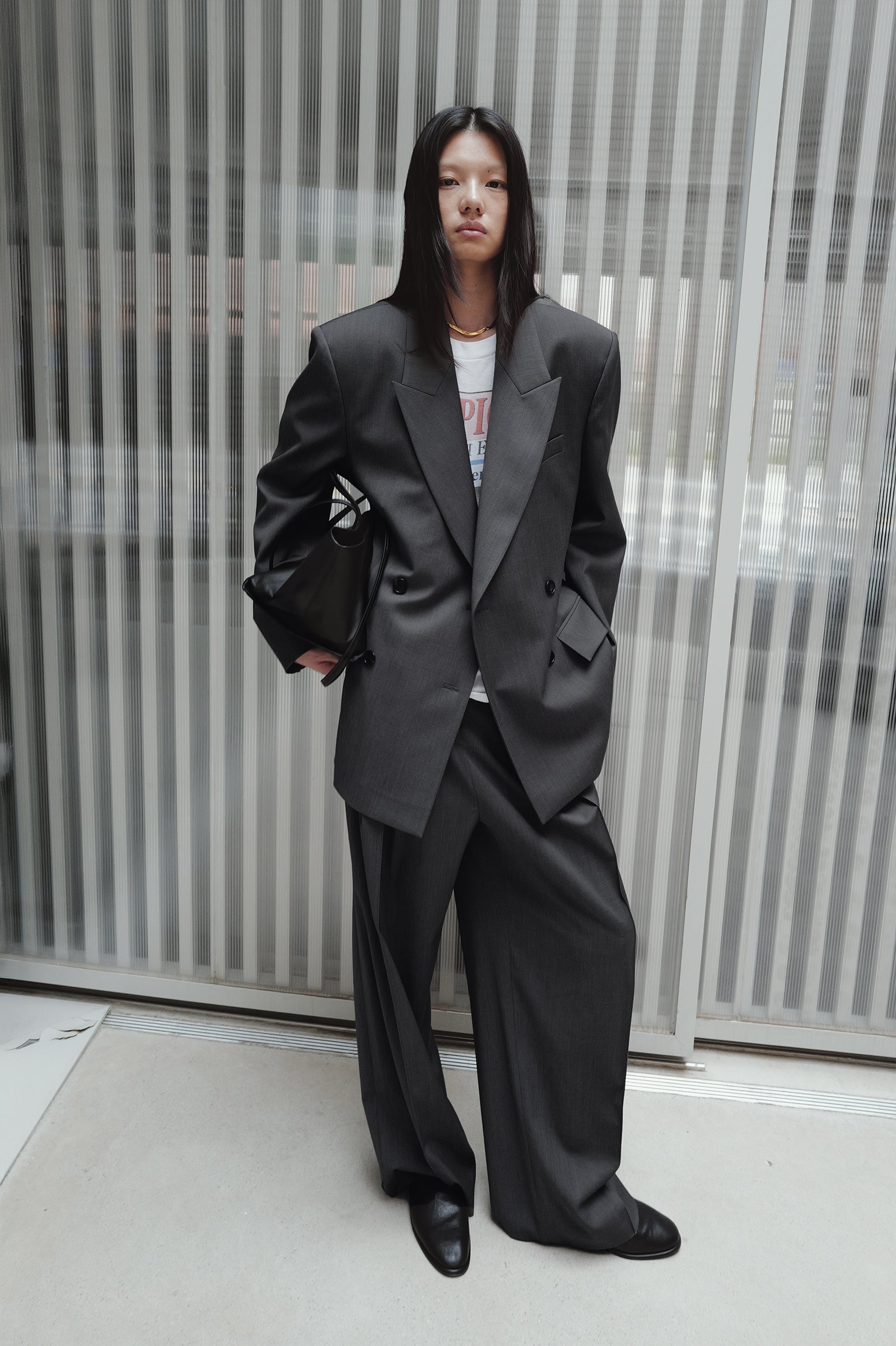 Micro Pintuck Trousers