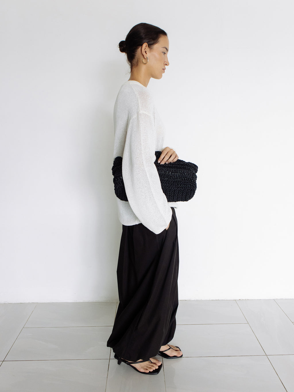 Parachute Banding Pants Black