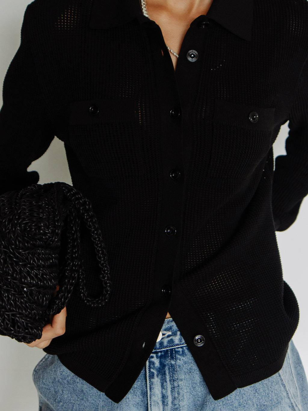 Flow Pique Knit Black
