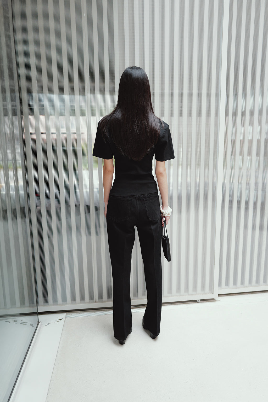 High-density short-sleeve knit
