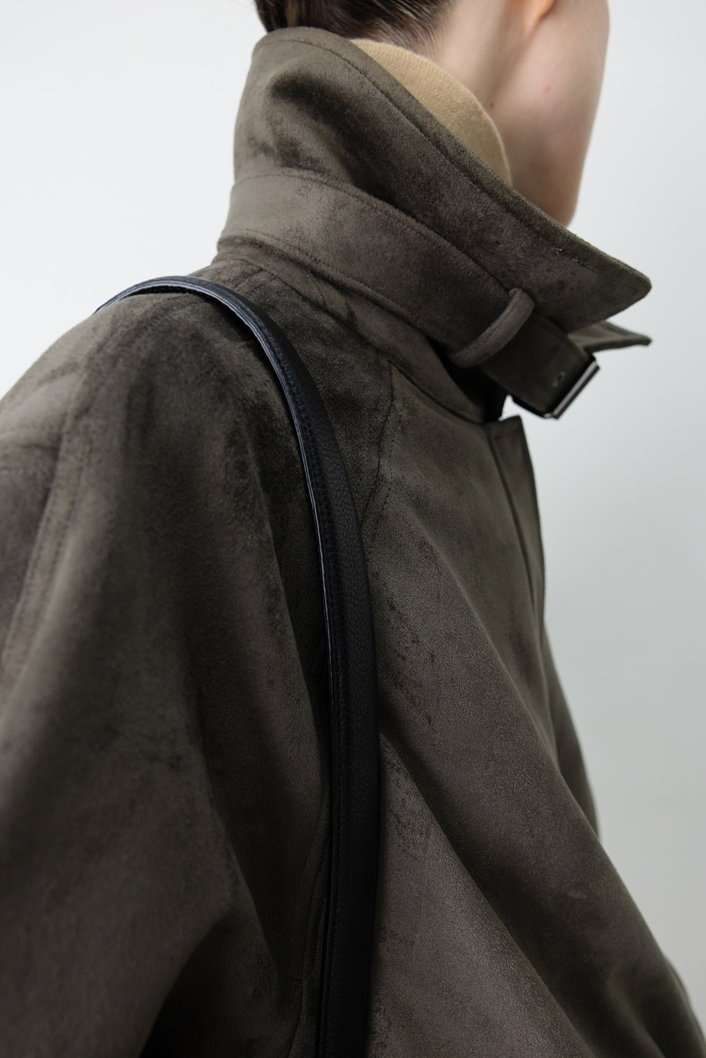 Buckle Suede Jumper