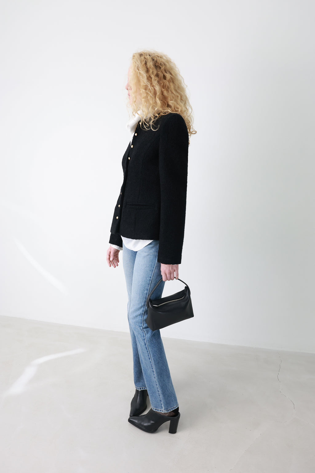 Wool Blended Bouclé Jacket