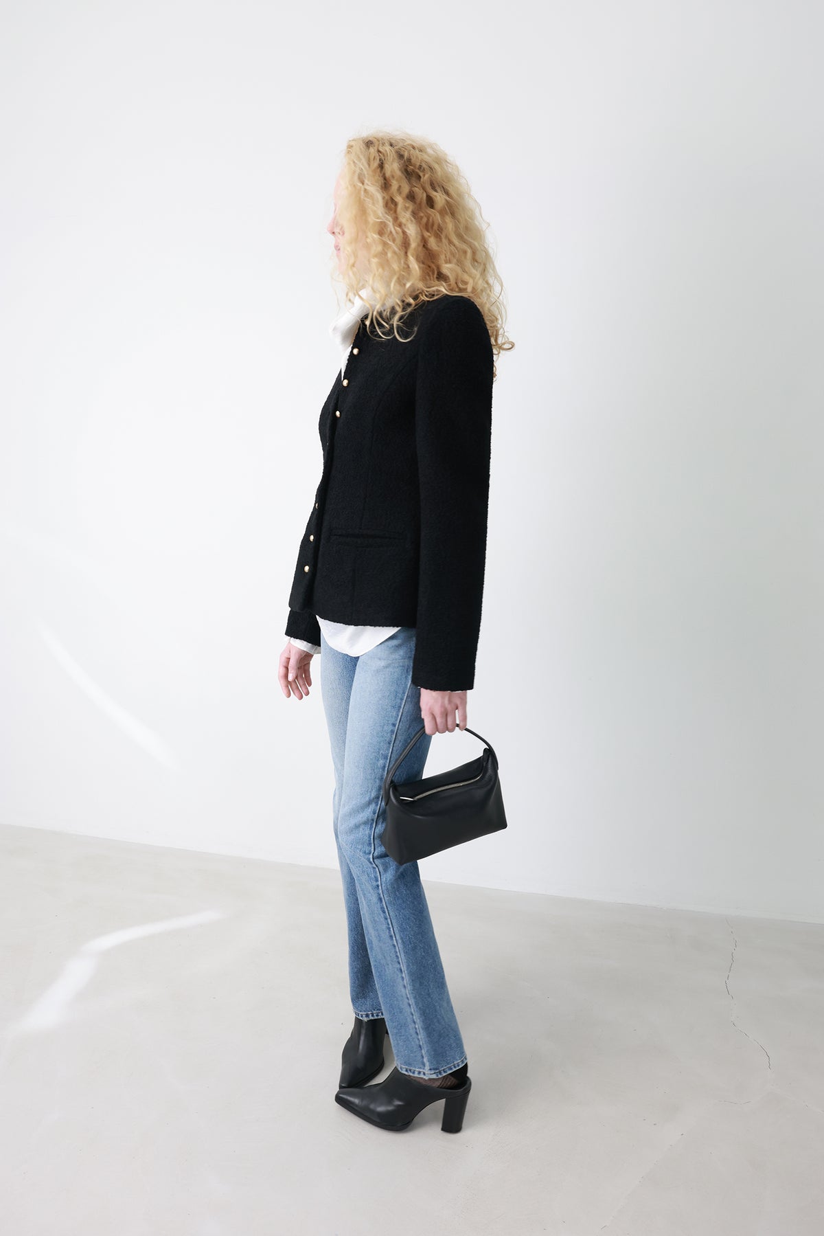 Wool Blended Bouclé Jacket