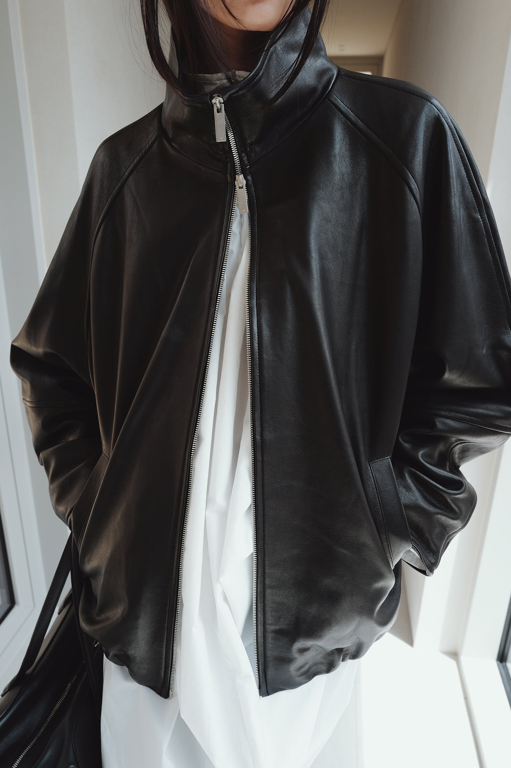 Real Lamb Minimal Jumper Black