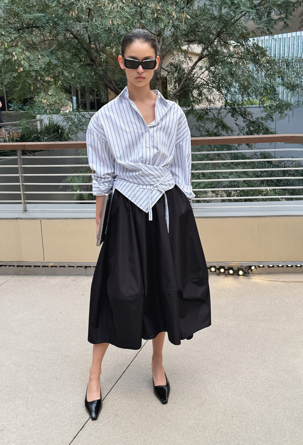 Balloon Full Skirt Black
