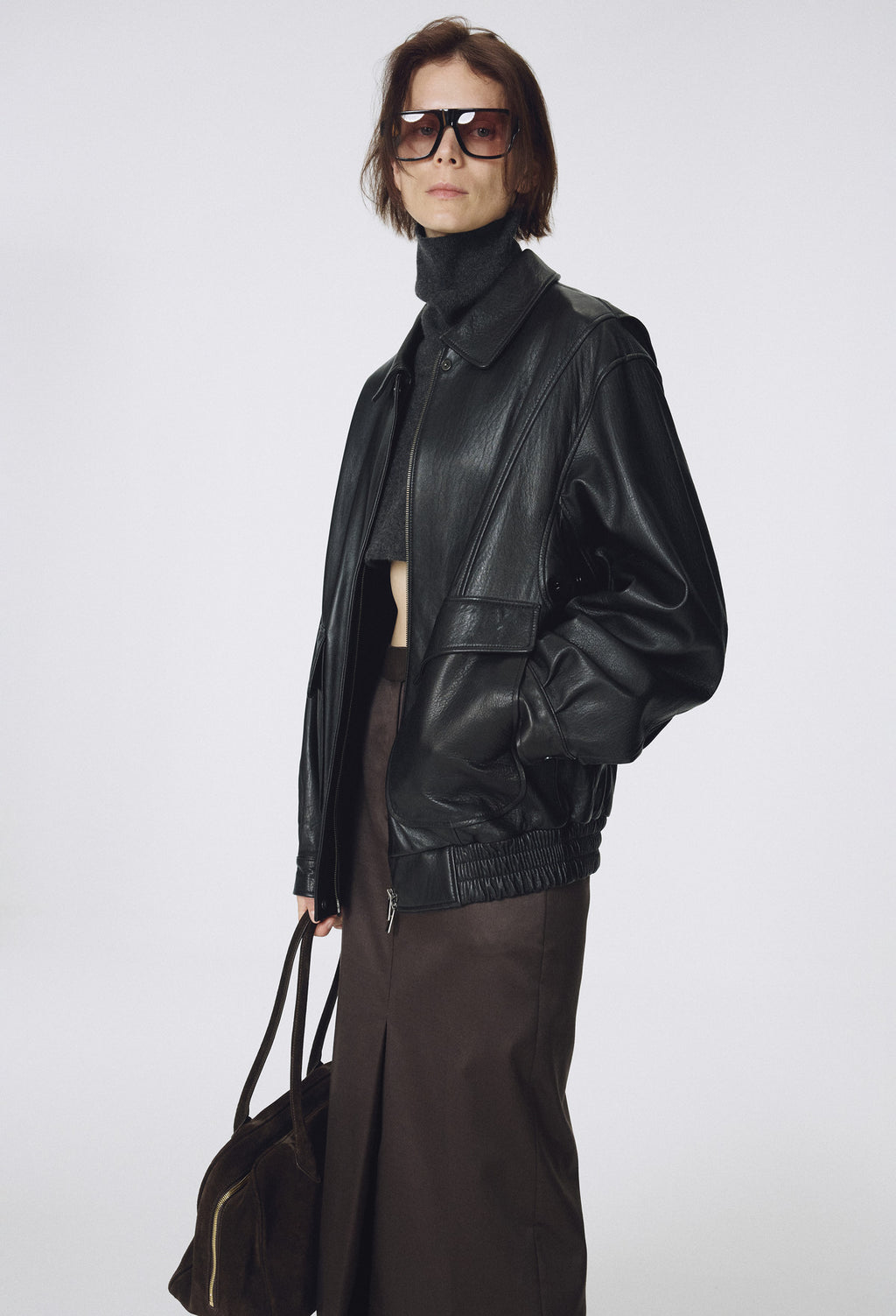 Real Lamb Leather Jumper
