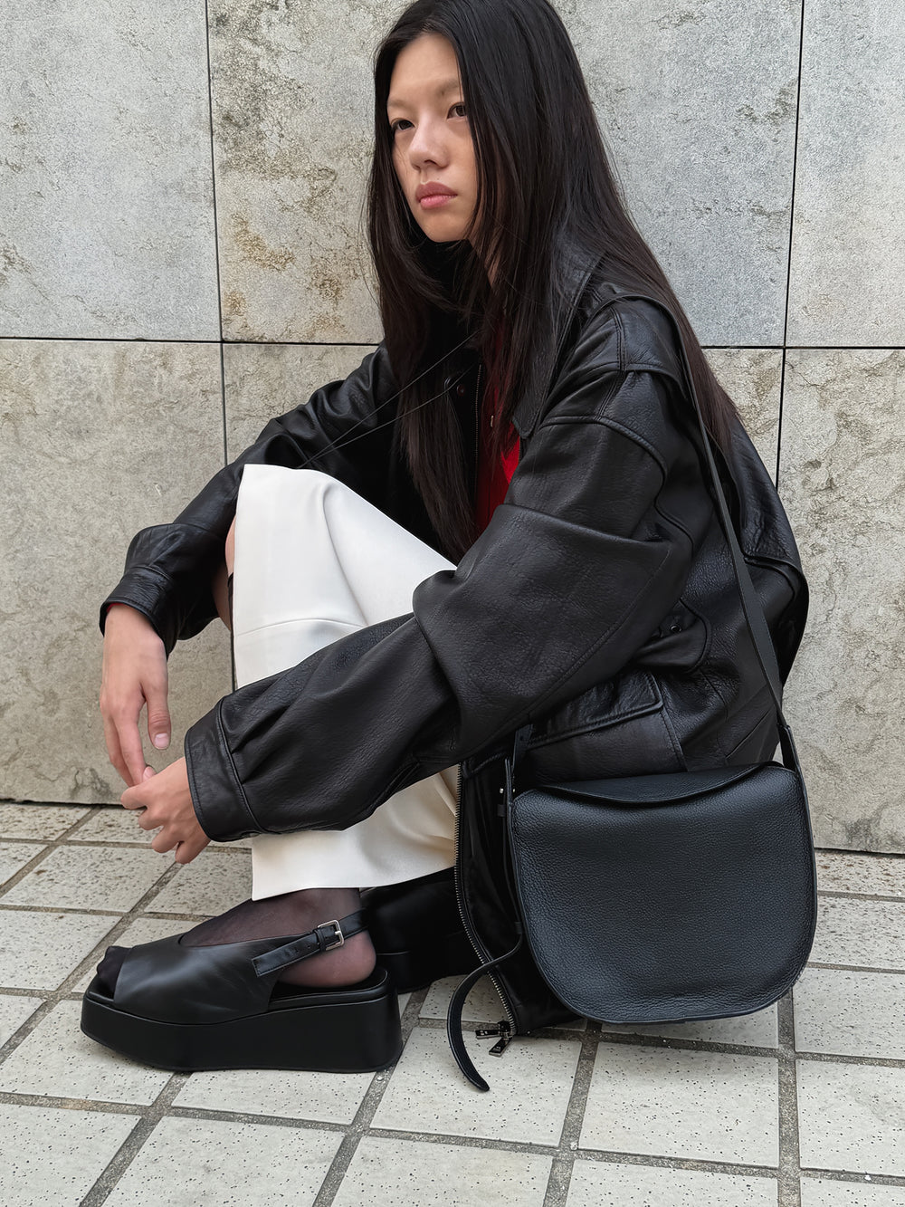 Real Lamb Leather Jumper