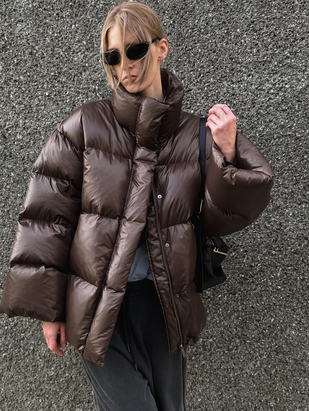 Fluffy Goose Down Brown