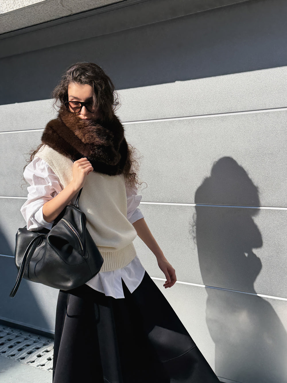 Merino Wool 100 Vest Ivory