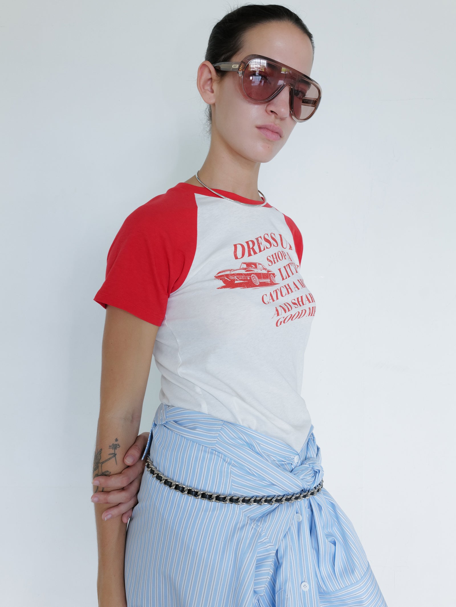 Vintage Car T-shirt Red