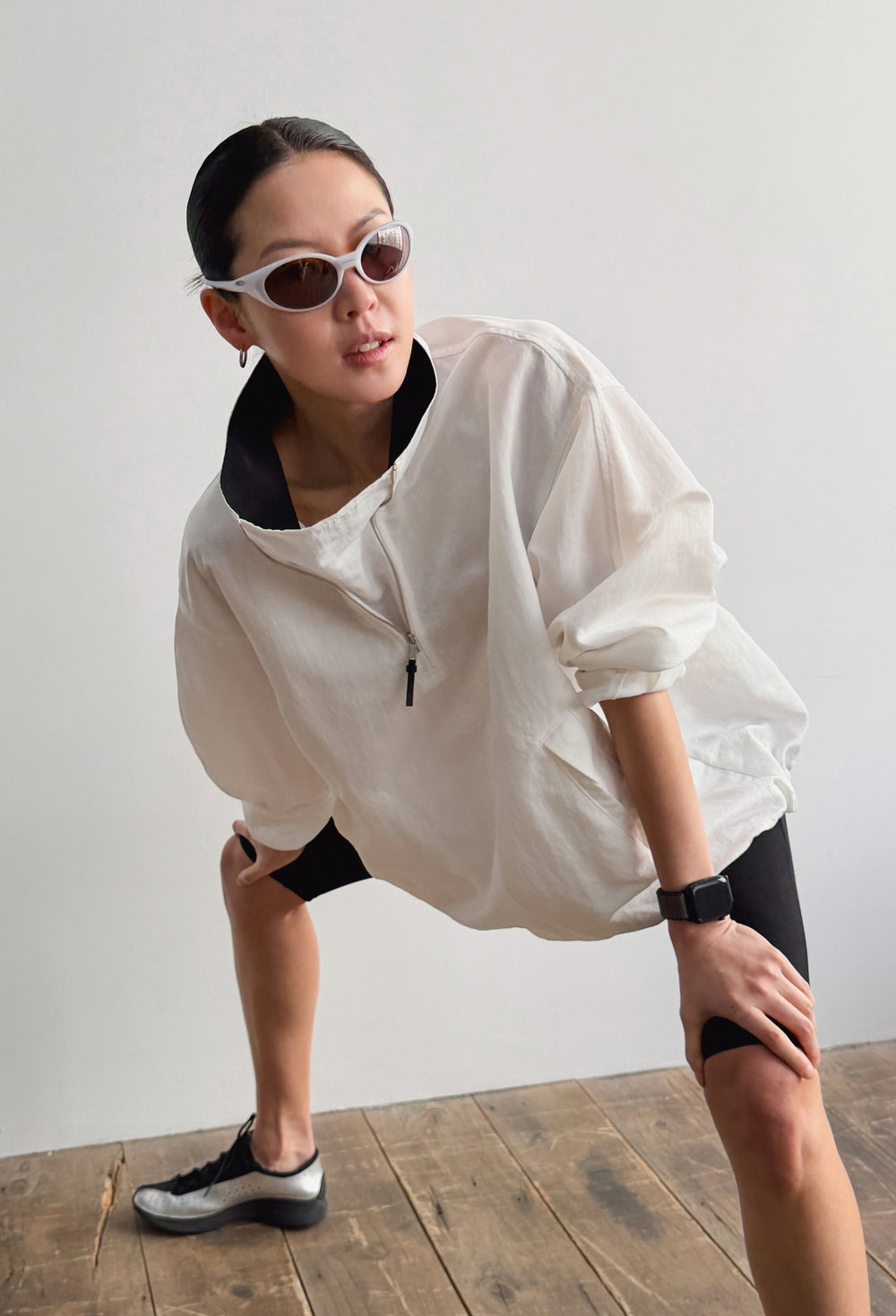 Dual-tone half-zip