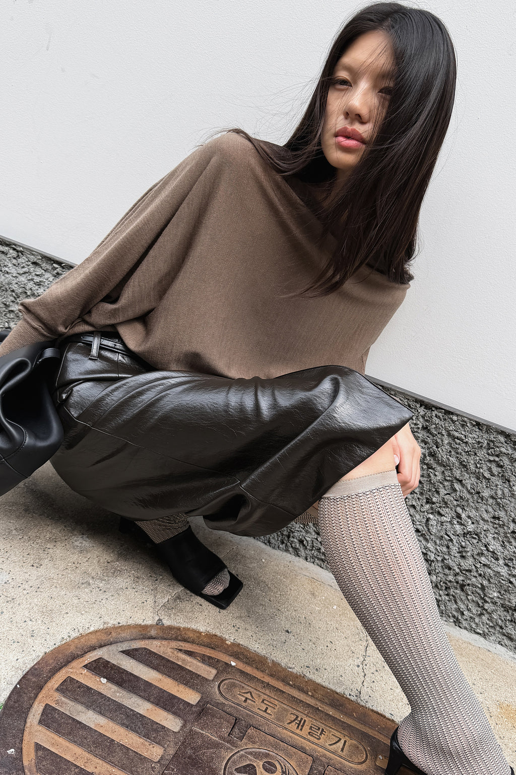 Washable 100% Wool Pullover Taupe