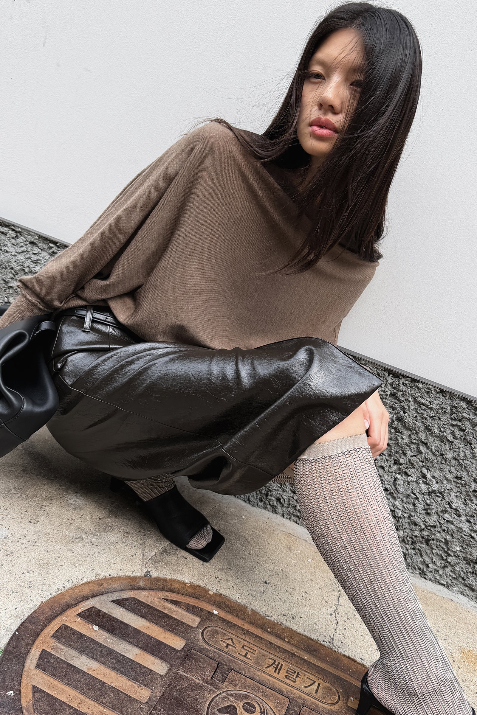 Washable 100% Wool Pullover Taupe
