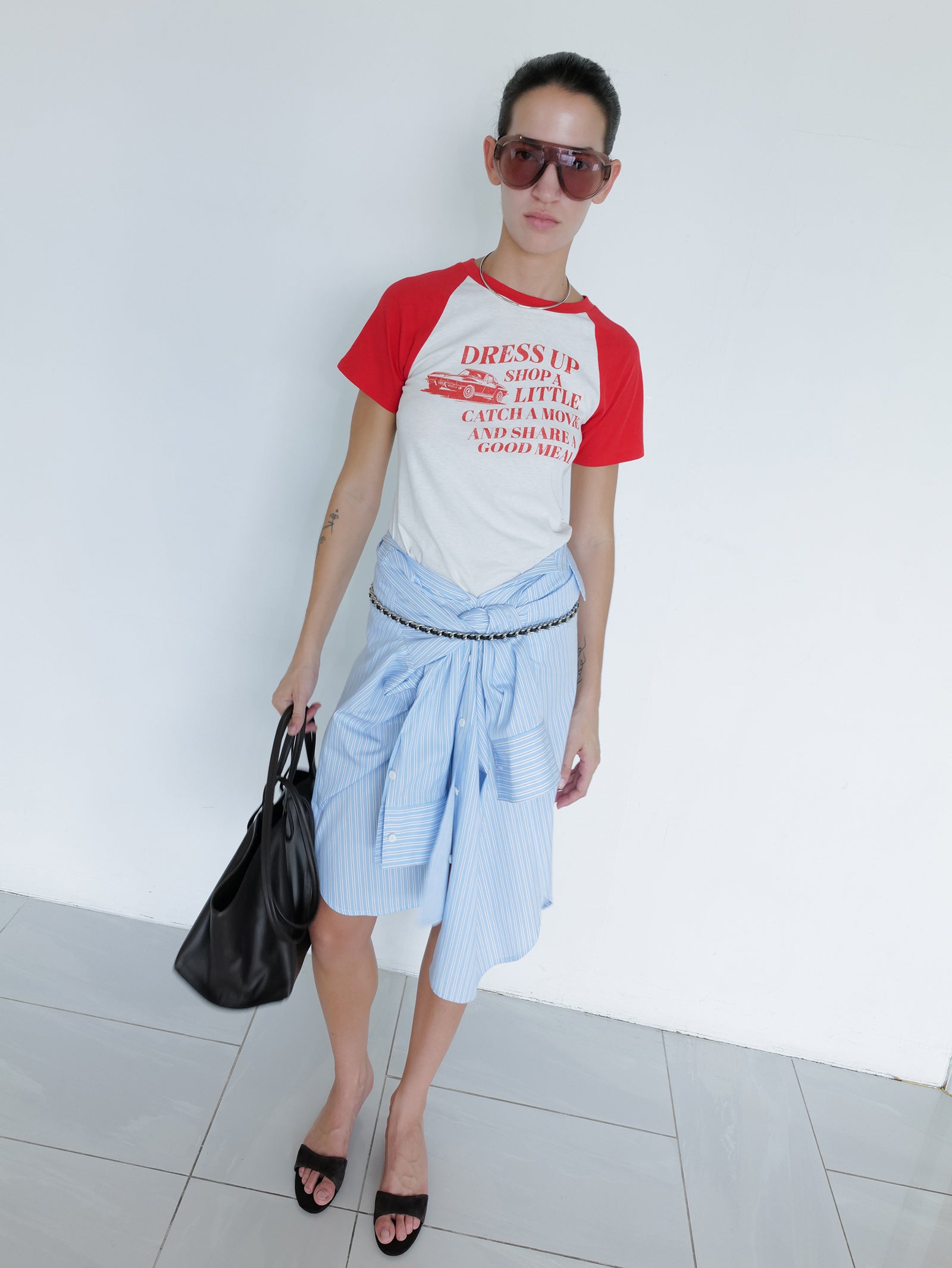 Vintage Car T-shirt Red