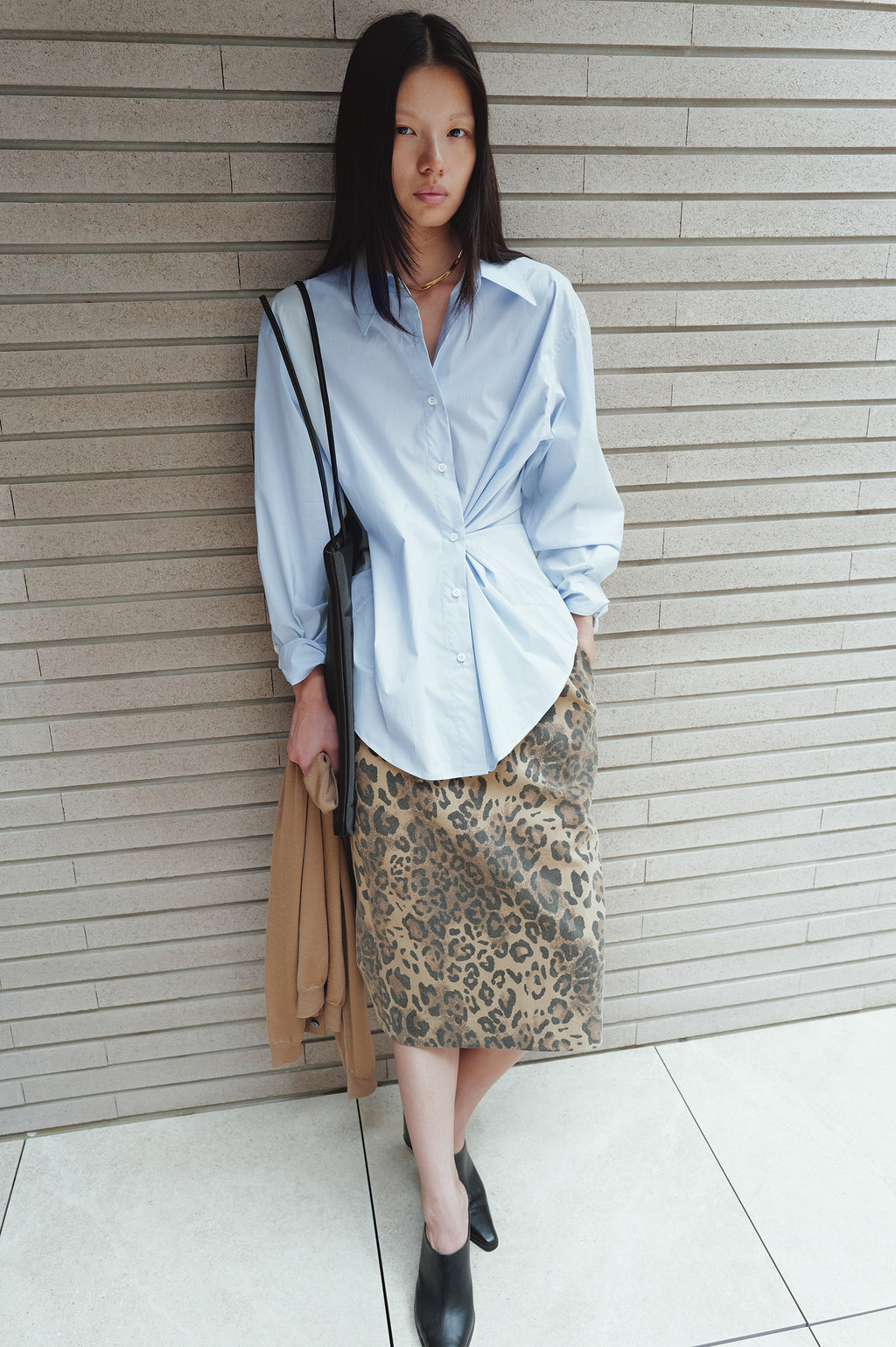 Epoch Cotton Shirt Blue