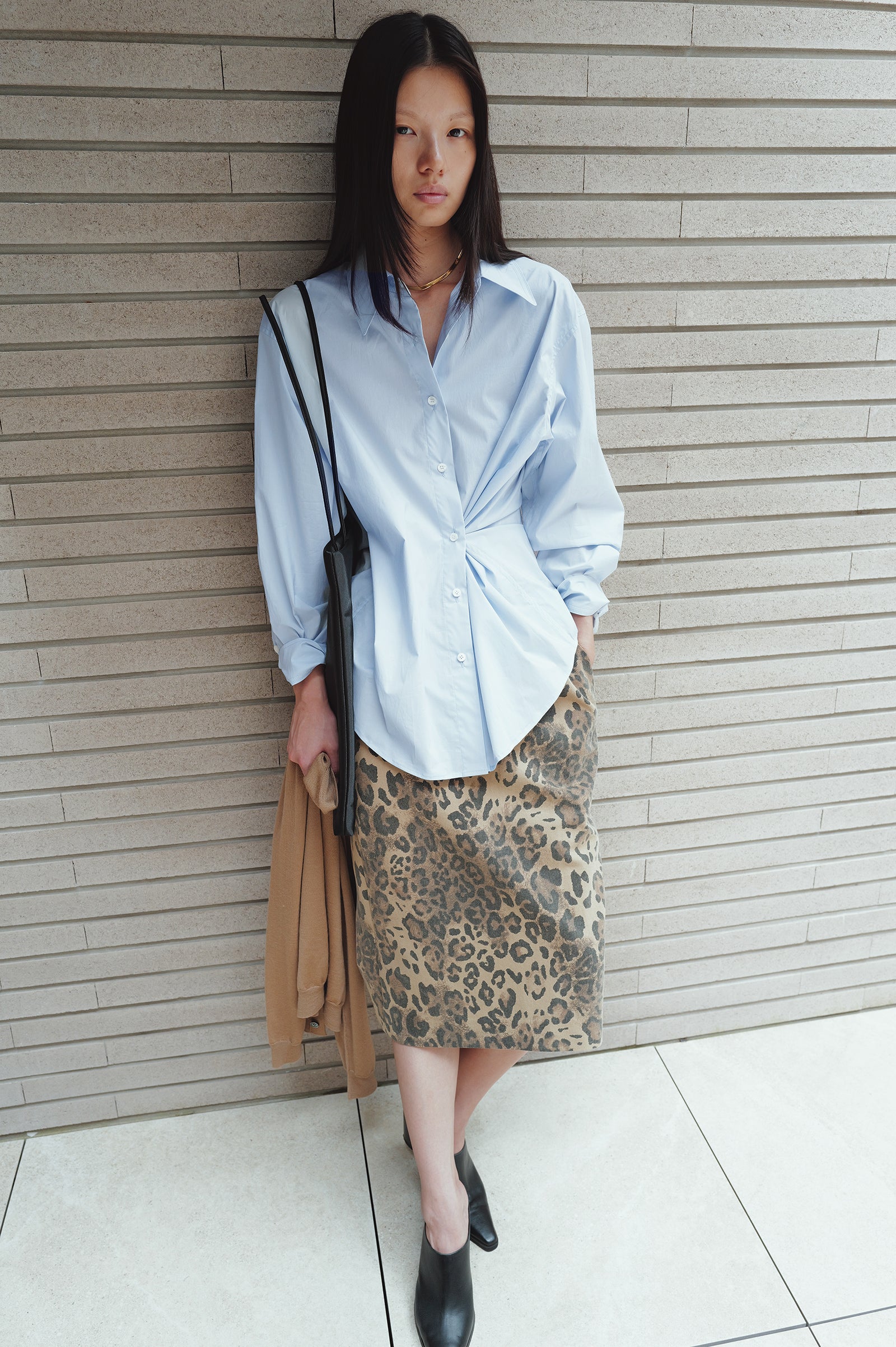 Epoch Cotton Shirt Blue