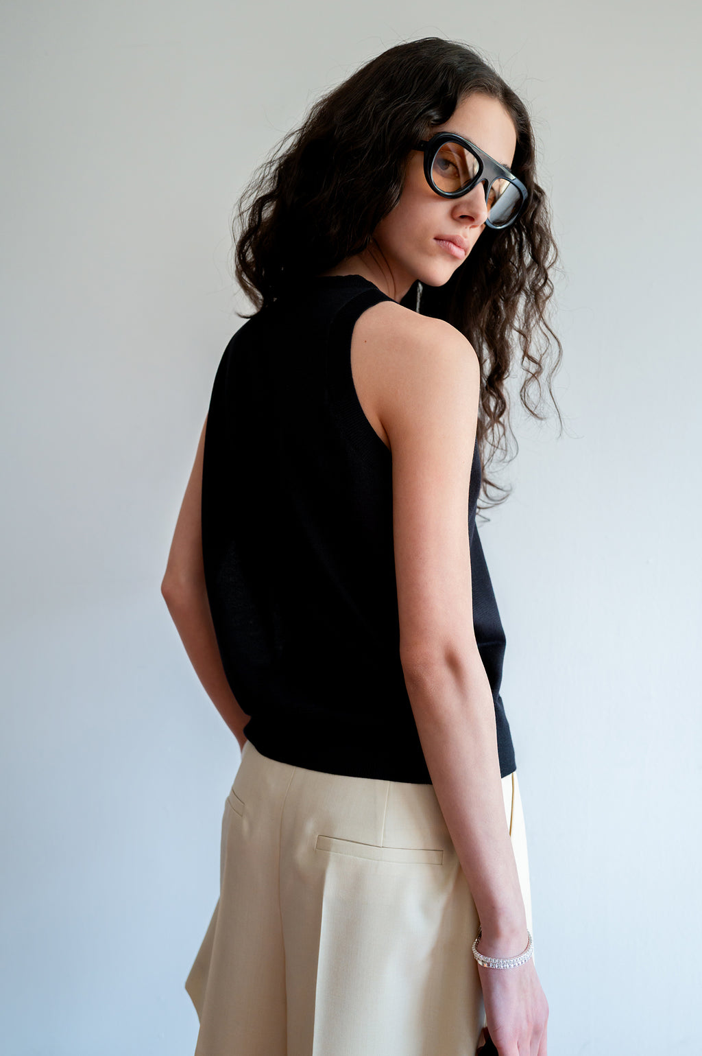 Clear Wool Shorts Butter