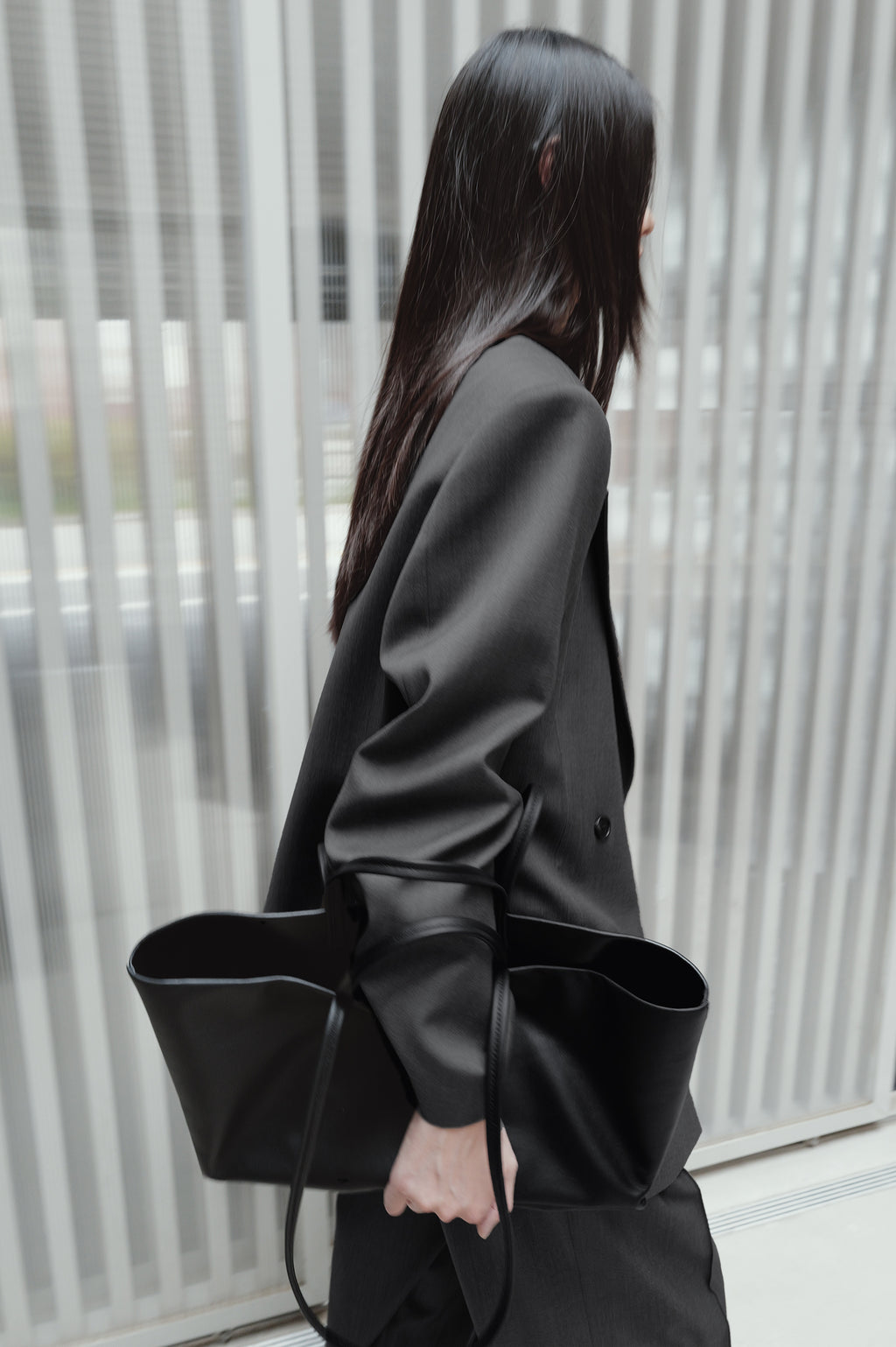 Double-breasted wool jacket