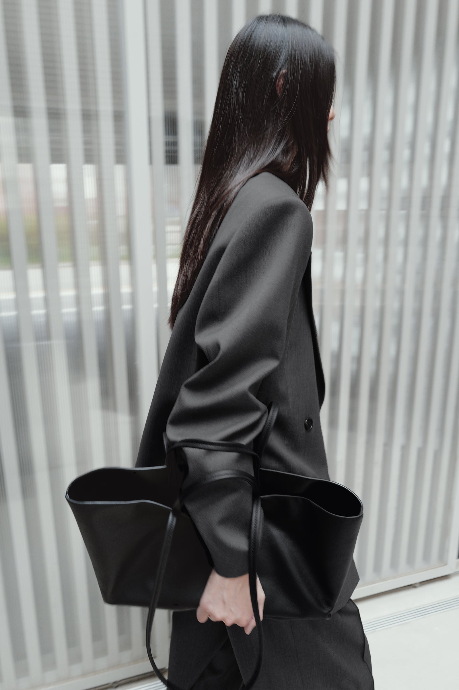 Double-breasted wool jacket
