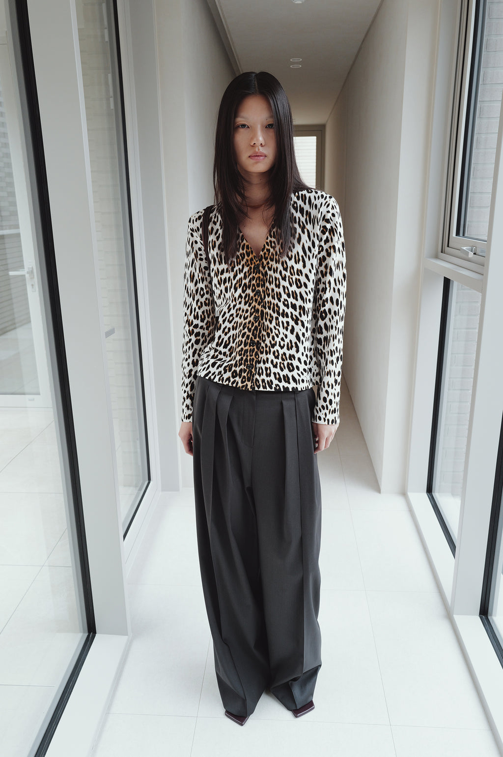 Micro Pintuck Trousers