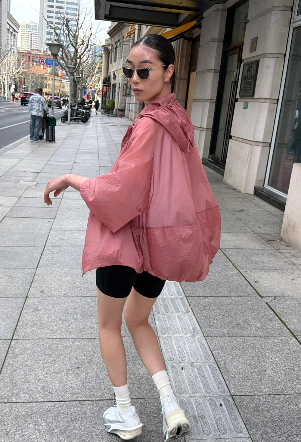 Airy Nylon Jumper Pink