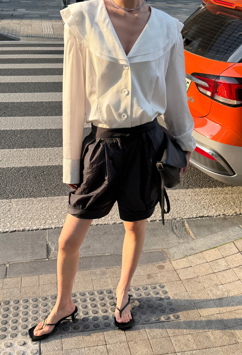 에어리 나일론 쇼츠 차콜