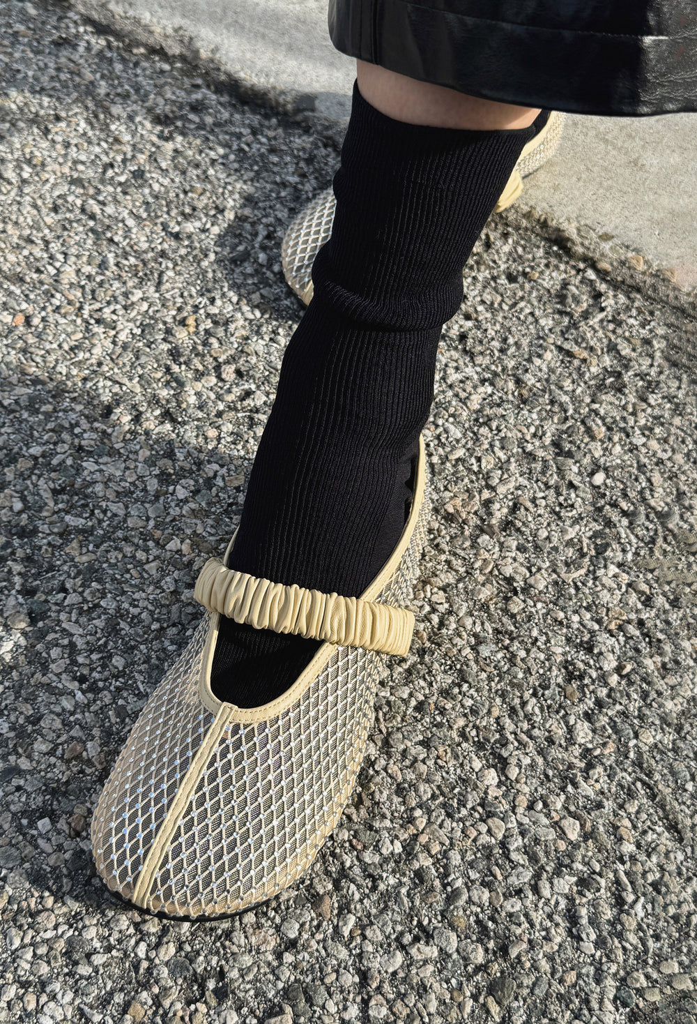 Bobby-Sox Round Shoes Beige