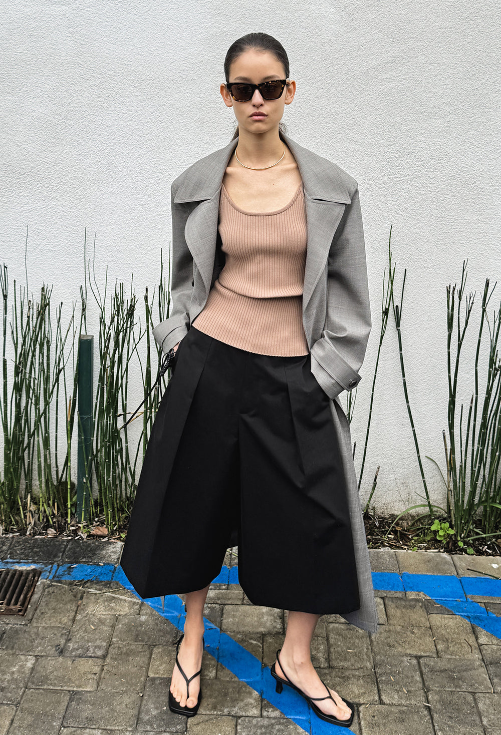 Cotton Bermuda shorts