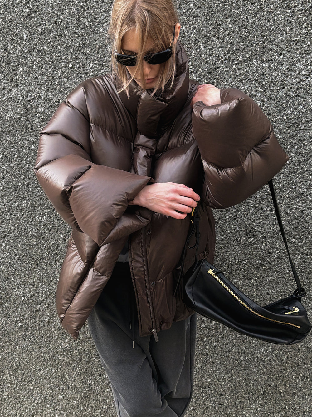 Fluffy Goose Down Brown