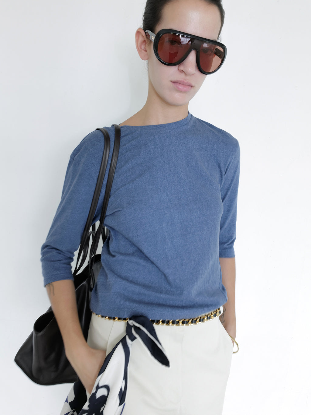 Pigment Dyed T-shirt Blue