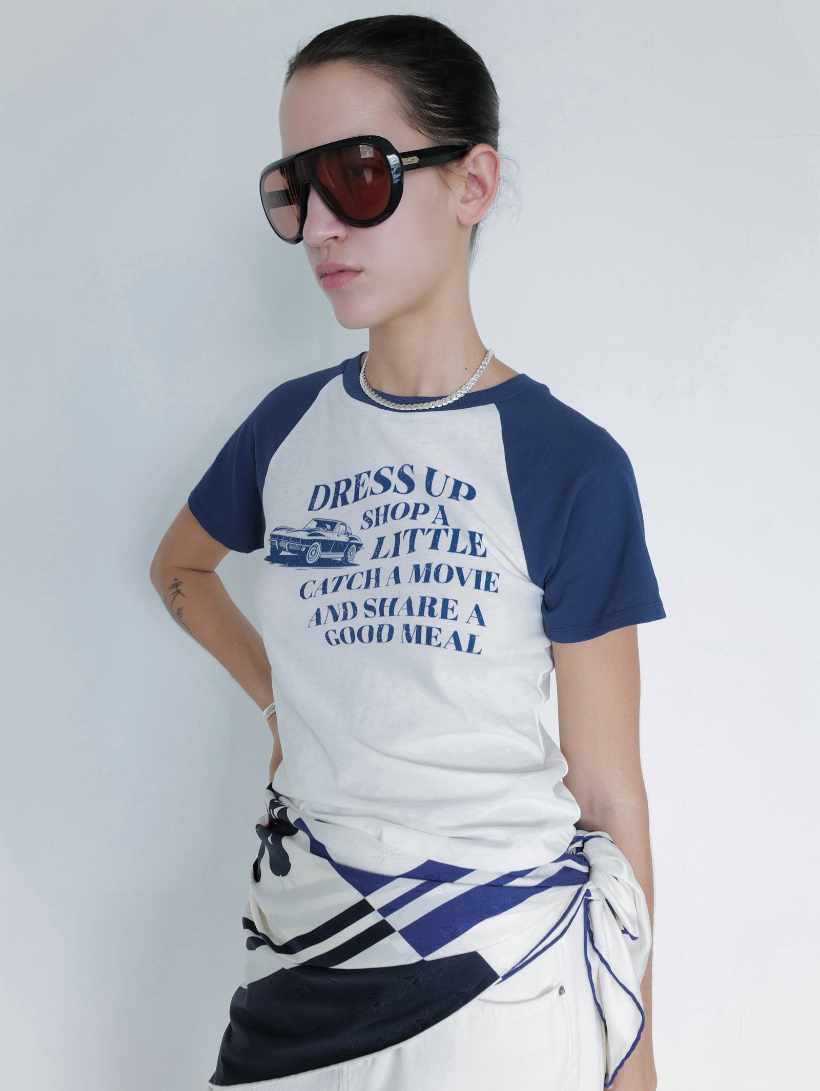Vintage Car T-shirt Navy