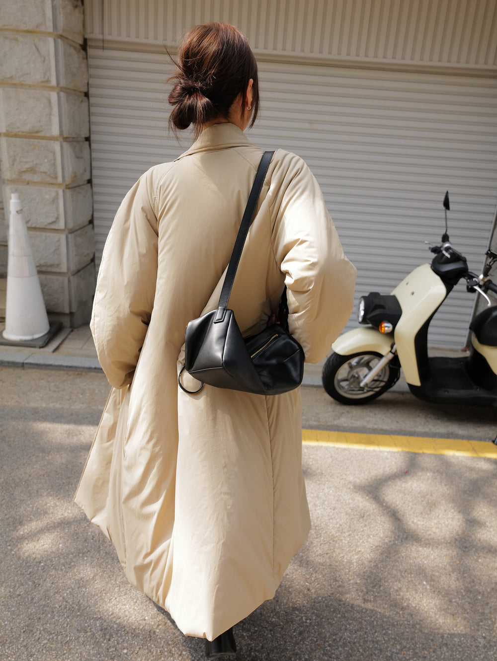Padded Mac Coat Beige