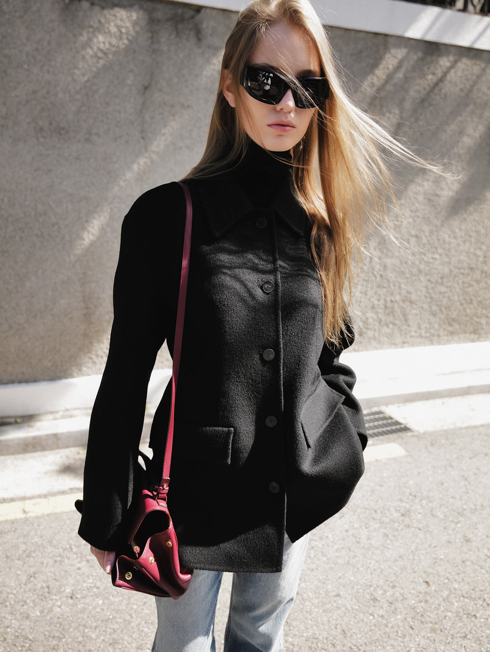 Slender Handmade Coat Black