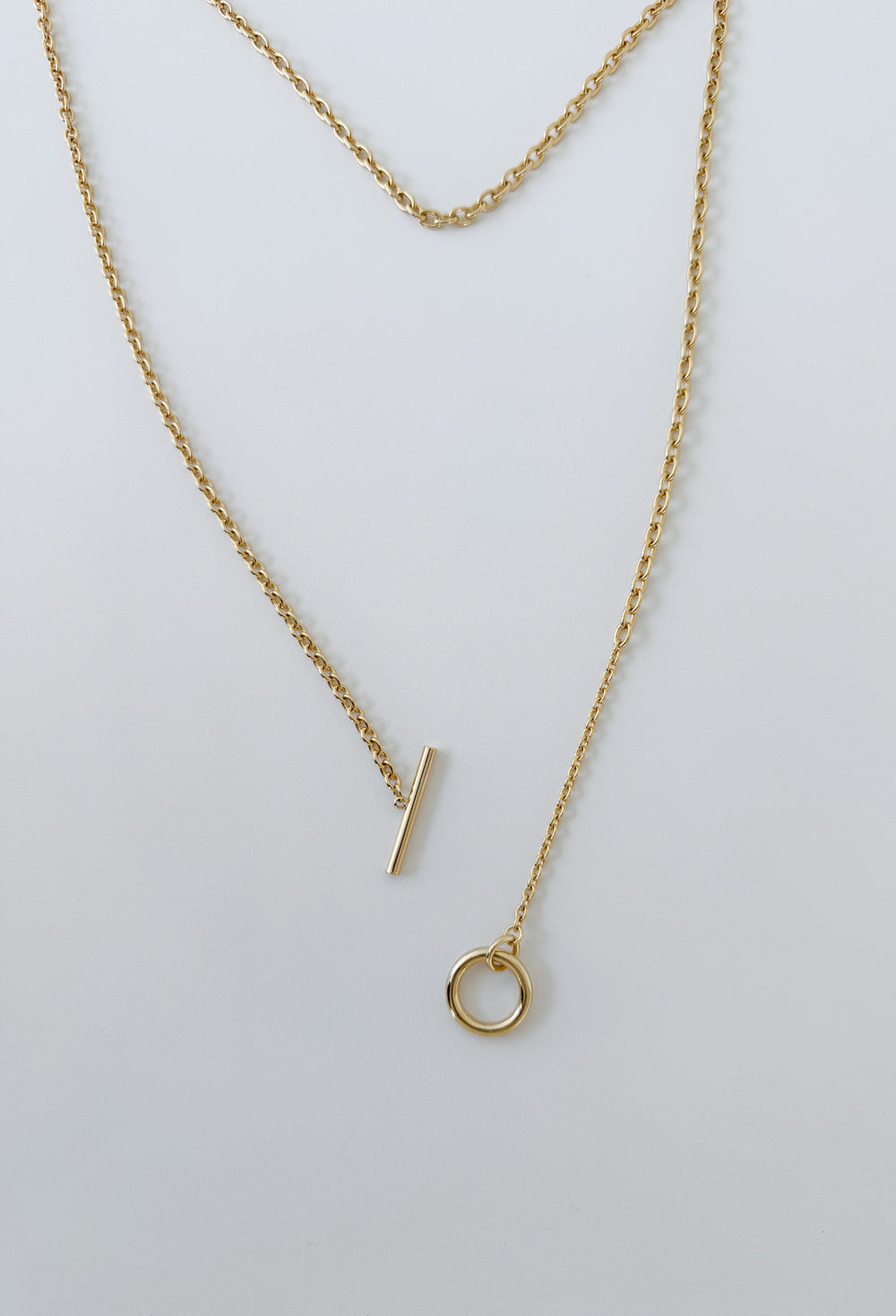 Double Chain Necklace Gold