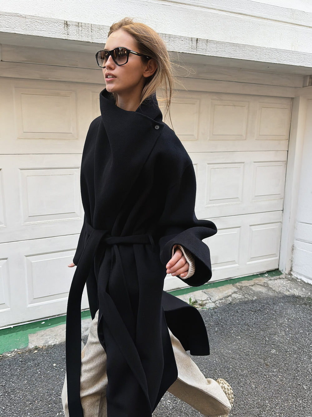 Superior Cashmere Coat Dark Navy