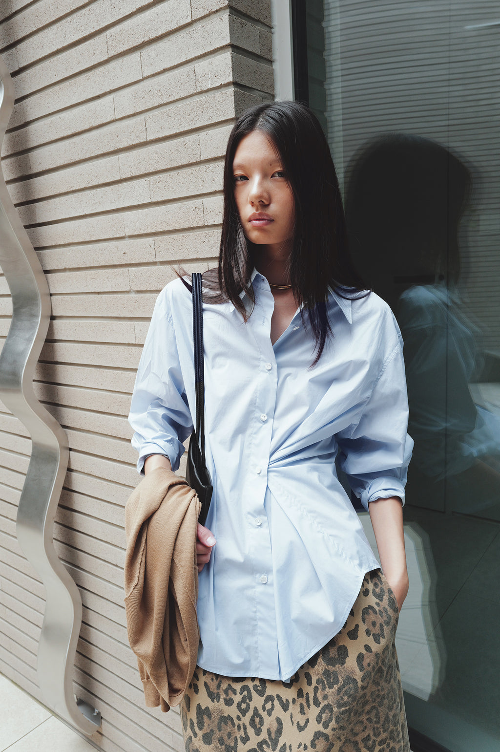 Epoch Cotton Shirt Blue