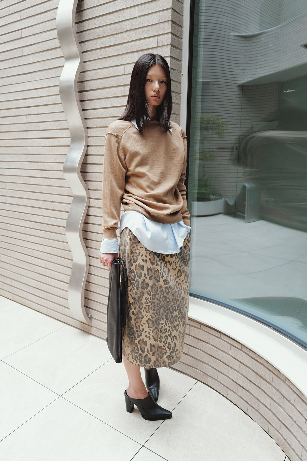 Washable 100% Wool Detail Cardigan Beige