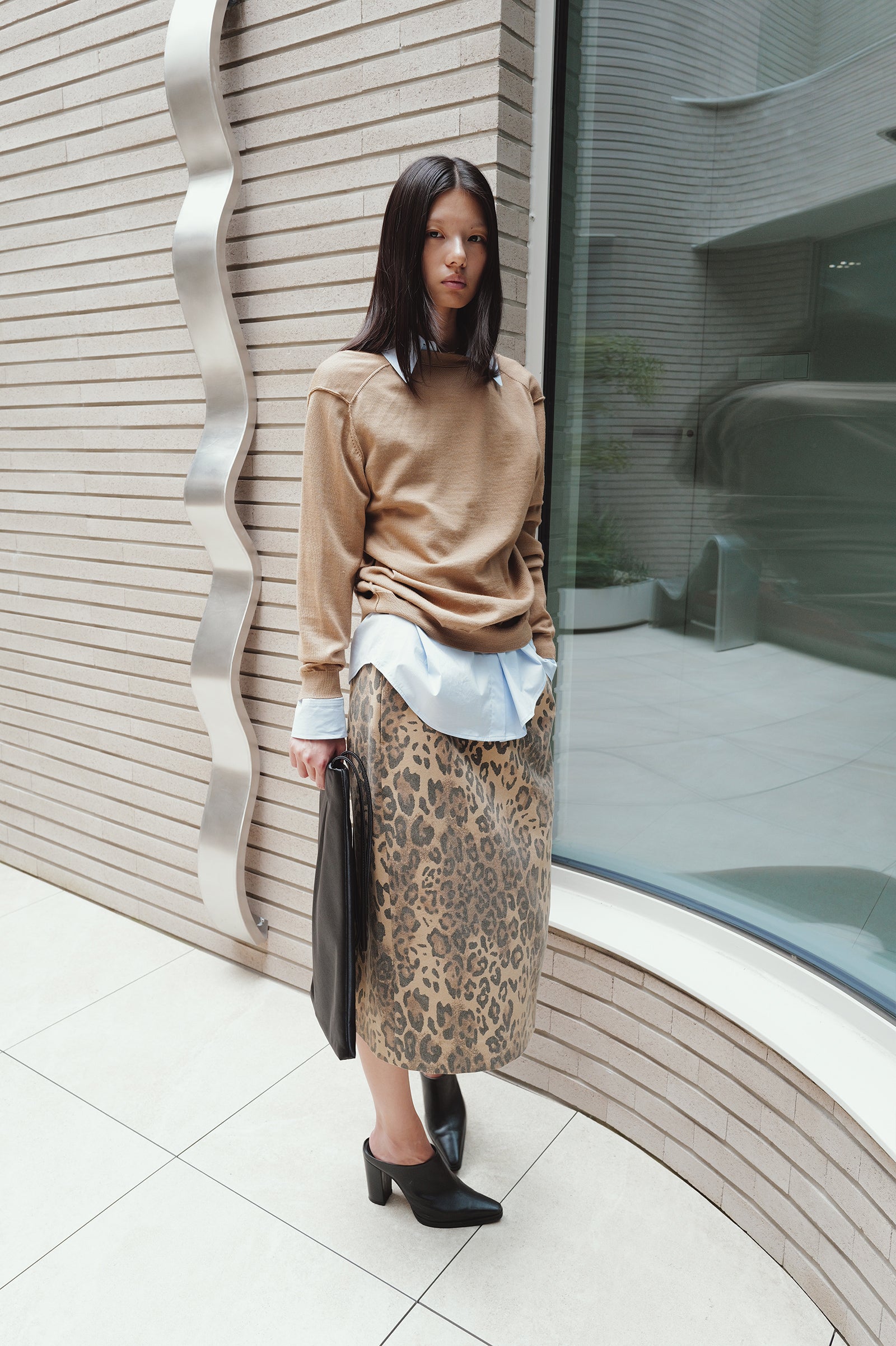 Washable 100% Wool Detail Cardigan Beige