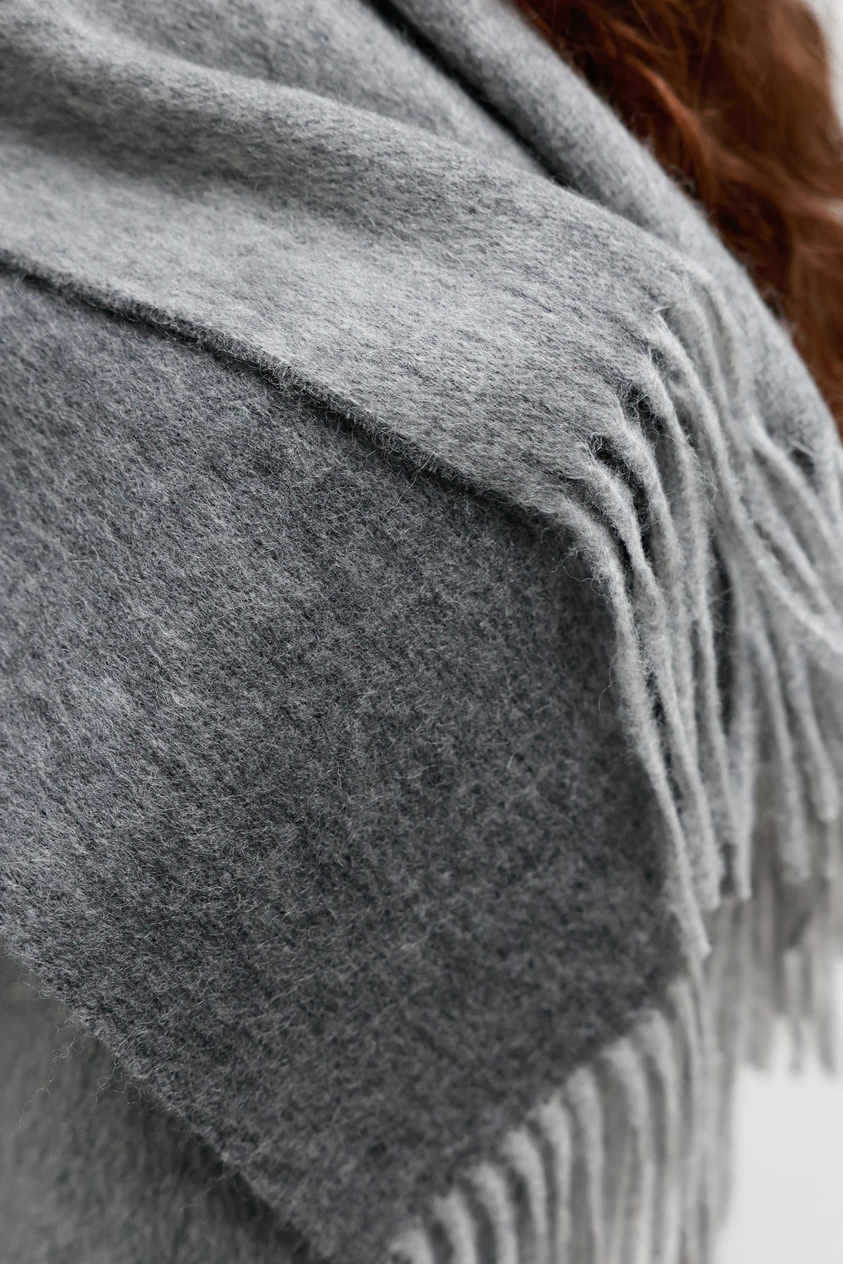 Combi Lambswool Muffler Gray