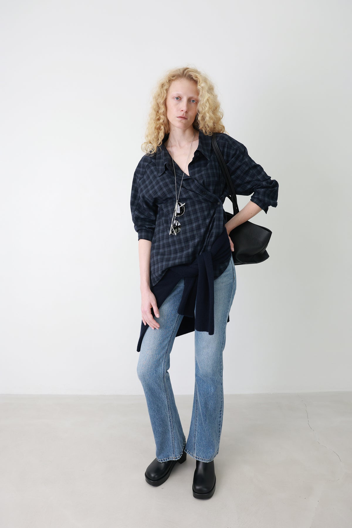 Country Check Shirt Navy
