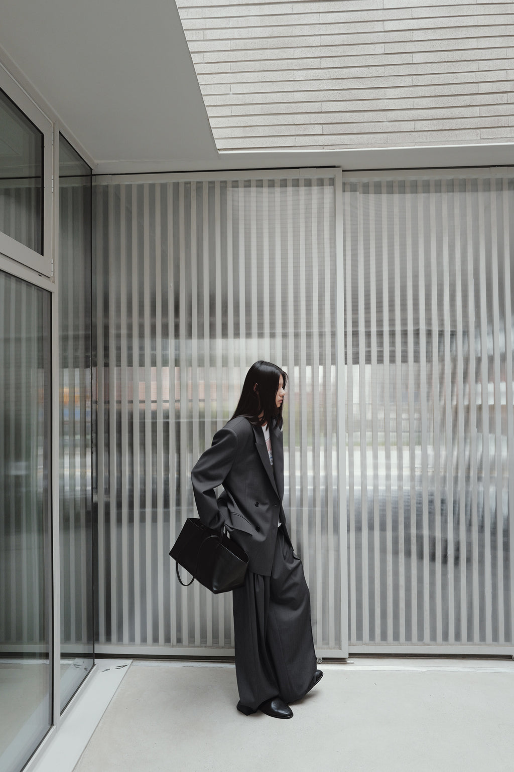 Double-breasted wool jacket